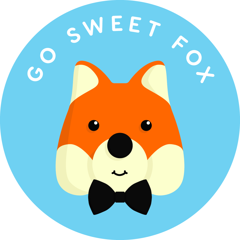 Go Sweet Fox — smiling fox logo